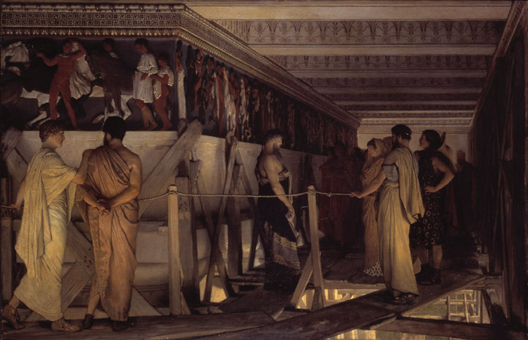 Phidias Showing the Frieze of the Parthenon to his Friends (mk23)